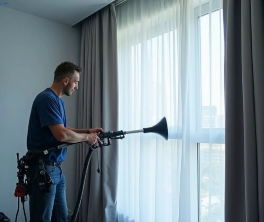 Professional curtain steam cleaning process equipment Matty Curtain Cleaning malabar-nsw